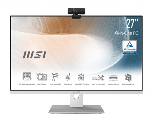 MSI Modern AM271P 11M-055US, 68,6 cm (27"), Full HD, Intel® Core™ i7, 16 GB, 512 GB, Windows 10 Home